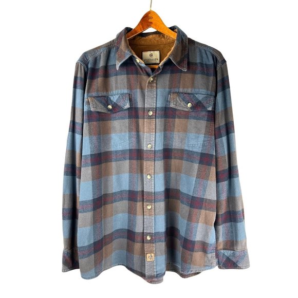 Legendary Whitetails Plaid Flannel Button down Shirt, Men's Size Large - Picture 6 of 15